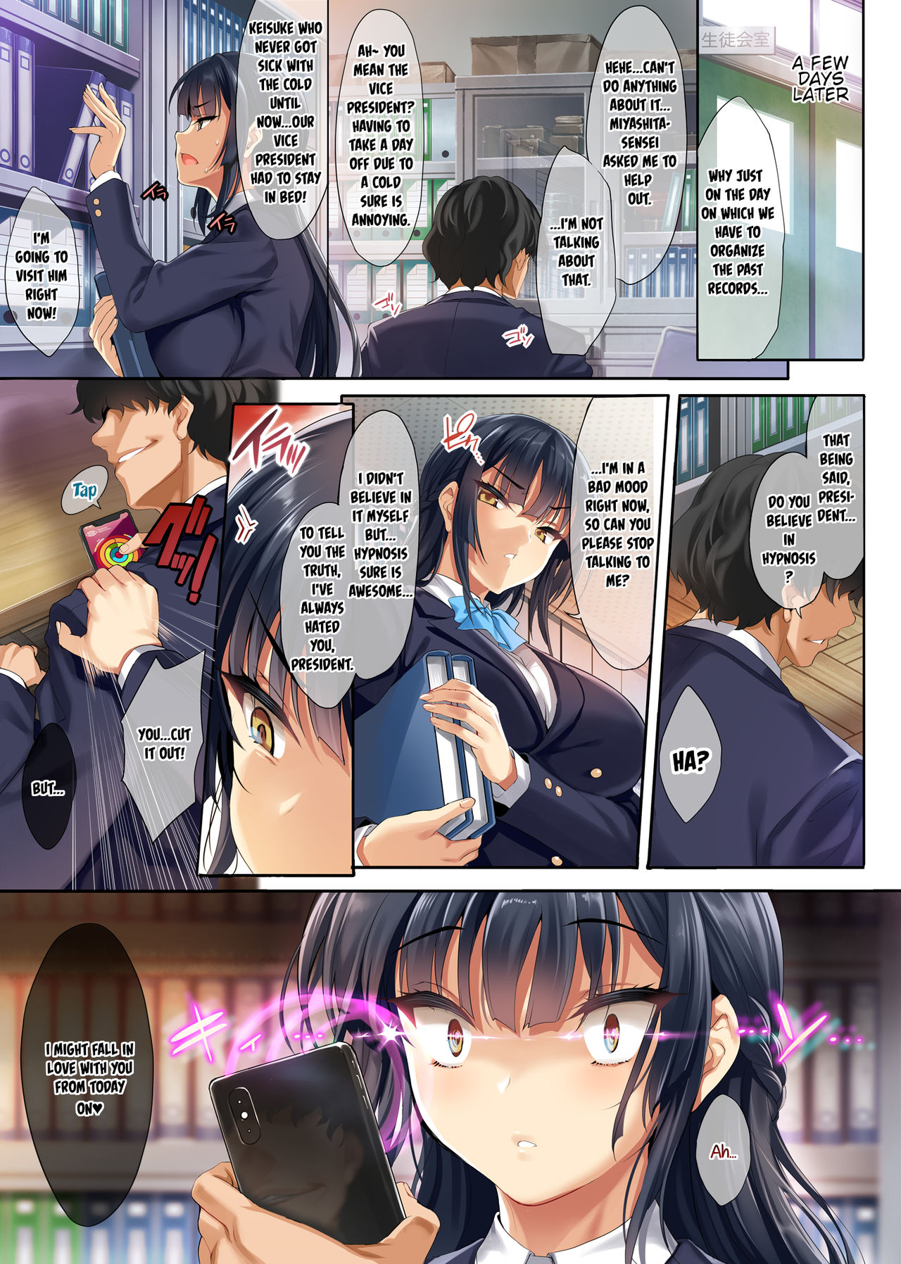 Takabisha na Seitokaichou o Appli de Juujun Choukyou | Teaching Obedience to the High and Mighty Student Council President with an App page 7 full