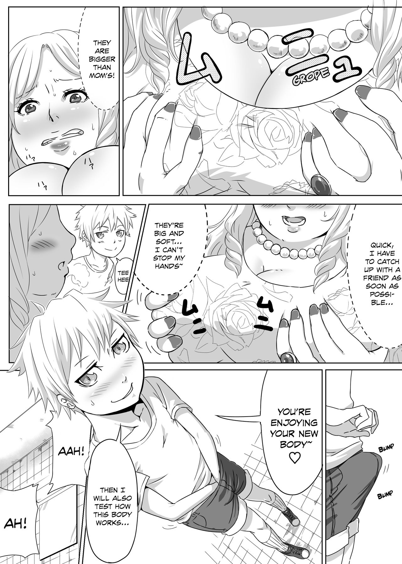 Older woman & kid body swap page 3 full