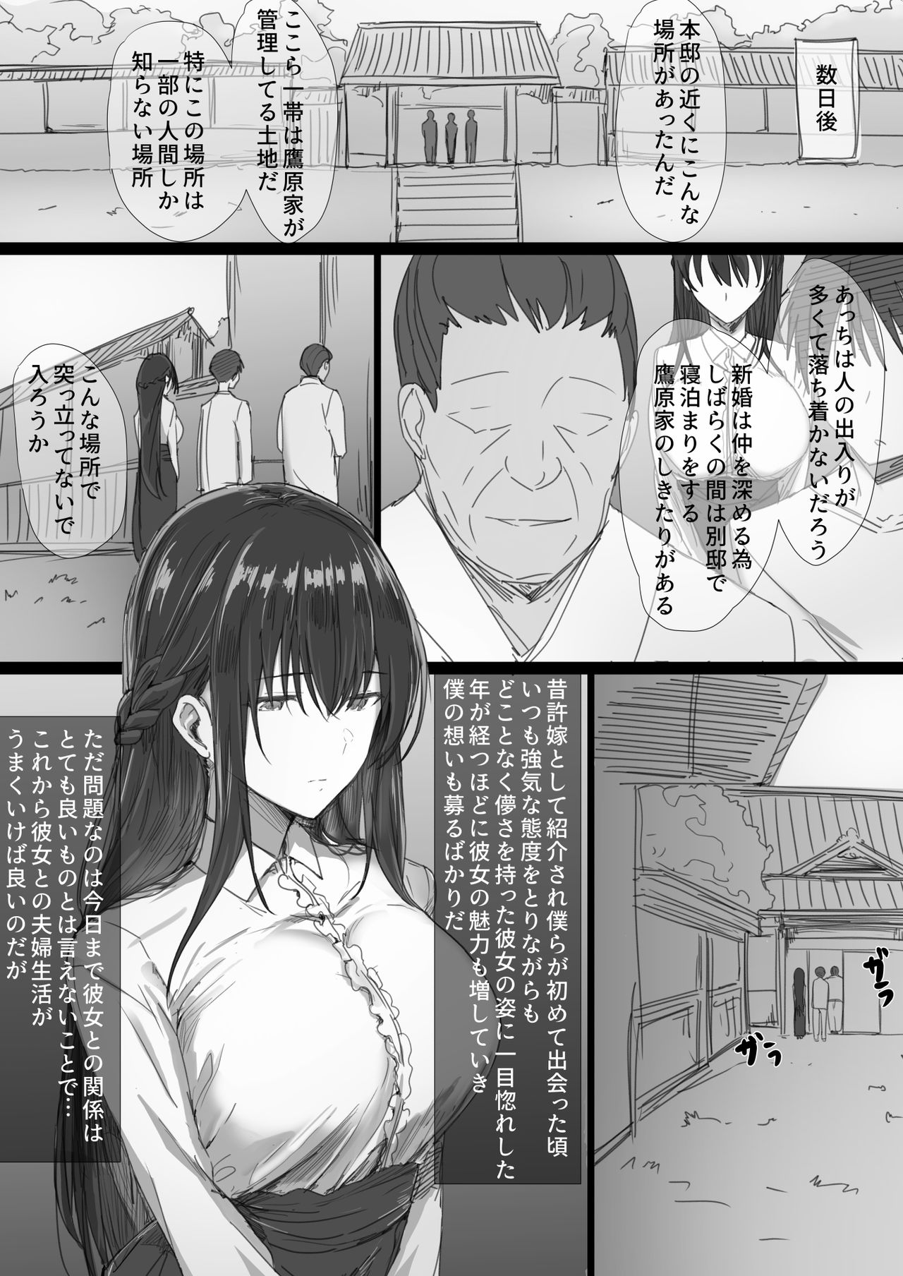 Ki ga Tsuyoi Seiso na Hitozuma Reijou ga Netorareru made no Ichibu Shijuu page 4 full