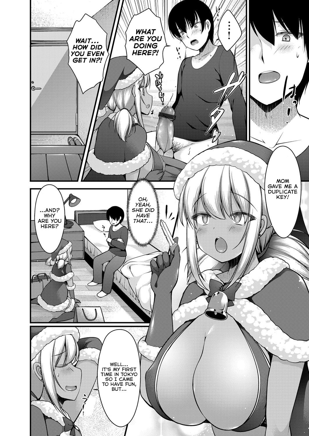 Inaka kara Oshikakete Kita Santa Cos Shita Kuro Gal JK na Imouto to Papakatsu Shite Shimatta Hanashi page 2 full